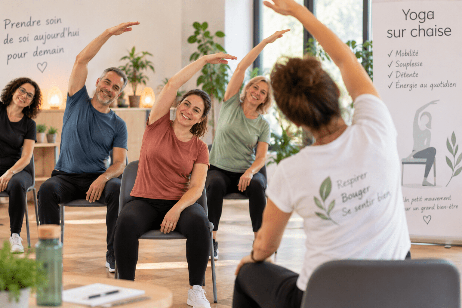 Yoga sur chaise